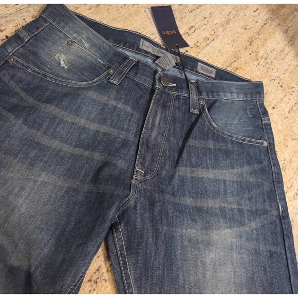 New! pd&c Jeans Men's 33x30 Blue Dark Wash Slim Straight Leg Jeans Arthur - Picture 7 of 14
